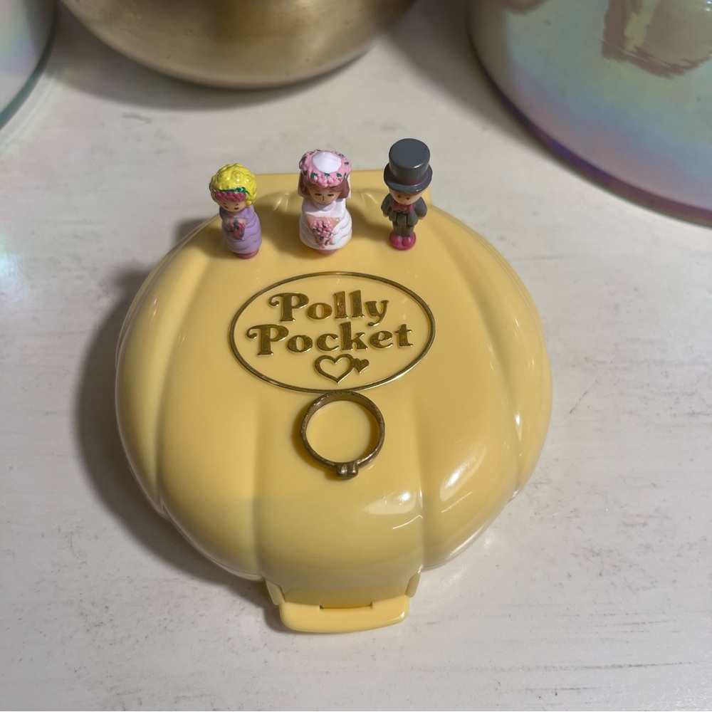 1989 COMPLETE w RING Bridesmaid Polly Nancy’s Wedding Day Bluebird Polly Pocket